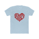 By Grace heart script T-Shirt | faith typography tee