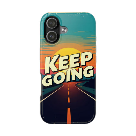 Keep Going Retro. Tough Phone Cases