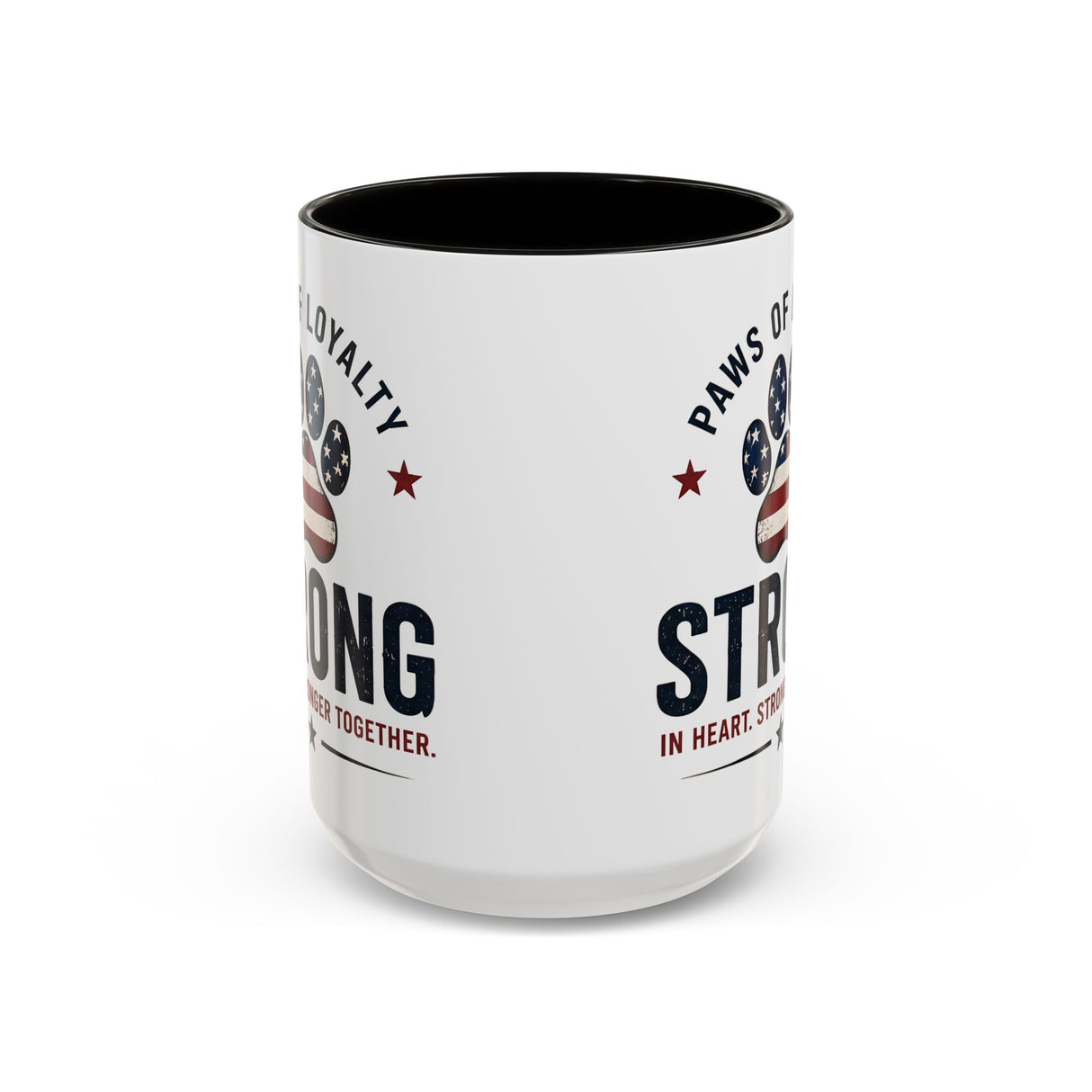 Patriotic 'Paws of Loyalty — Strong' Coffee Mug (15oz)