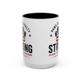 Patriotic 'Paws of Loyalty — Strong' Coffee Mug (15oz)