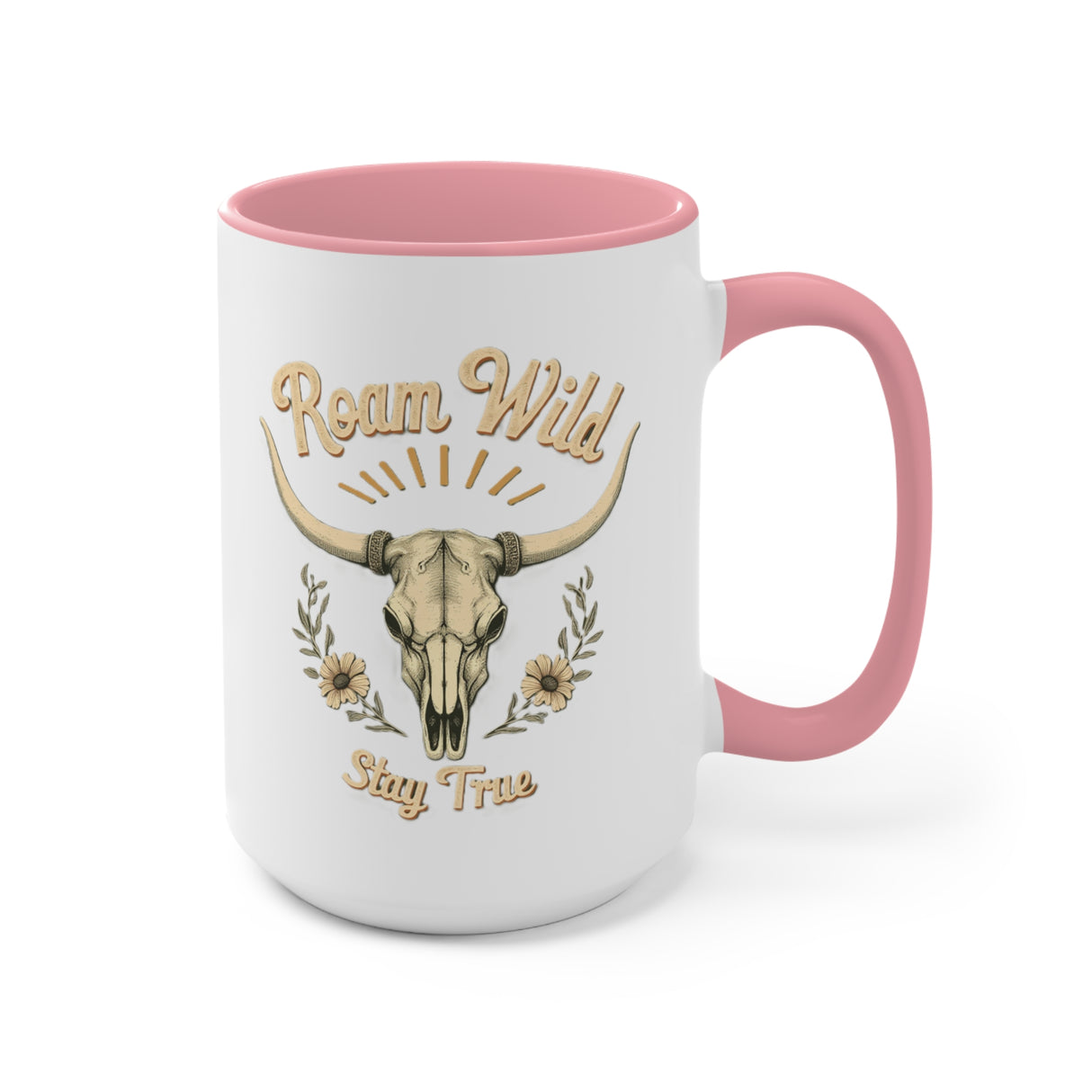 Roam Wild. Stay True. Accent Mugs