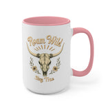 Roam Wild. Stay True. Accent Mugs