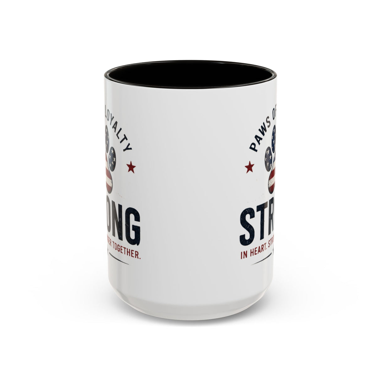 Patriotic 'Paws of Loyalty — Strong' Coffee Mug (15oz)