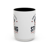 Patriotic 'Paws of Loyalty — Strong' Coffee Mug (15oz)