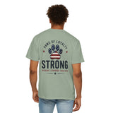 Paws of Loyalty American Flag Paw Print. Patriotic Strong
