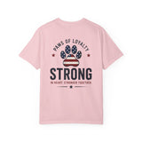 Paws of Loyalty American Flag Paw Print. Patriotic Strong