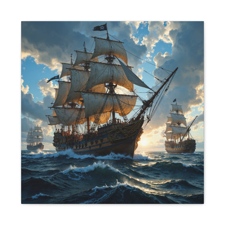 Royal Convoy. Matte Canvas, Stretched, 1.25"