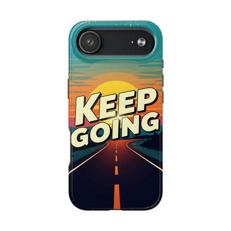 Keep Going Retro. Tough Phone Cases