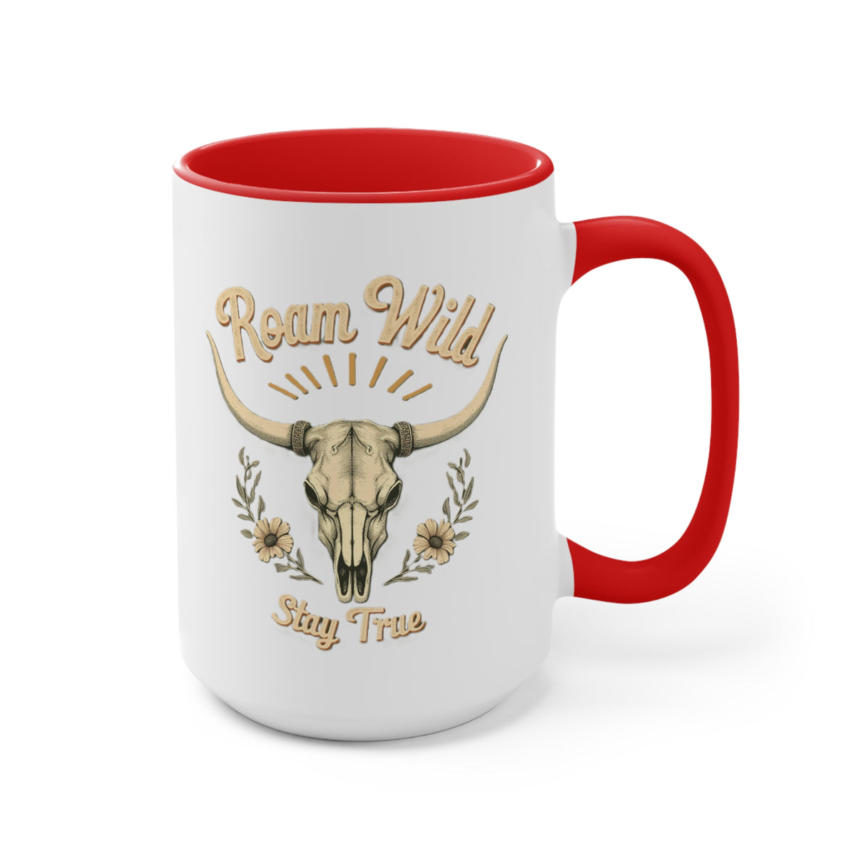 Roam Wild. Stay True. Accent Mugs