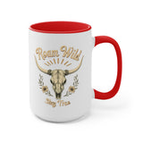 Roam Wild. Stay True. Accent Mugs