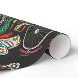 Day of the Dead Gift Wrap — Sugar Skull Halloween Wrapping Paper