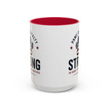 Patriotic 'Paws of Loyalty — Strong' Coffee Mug (15oz)