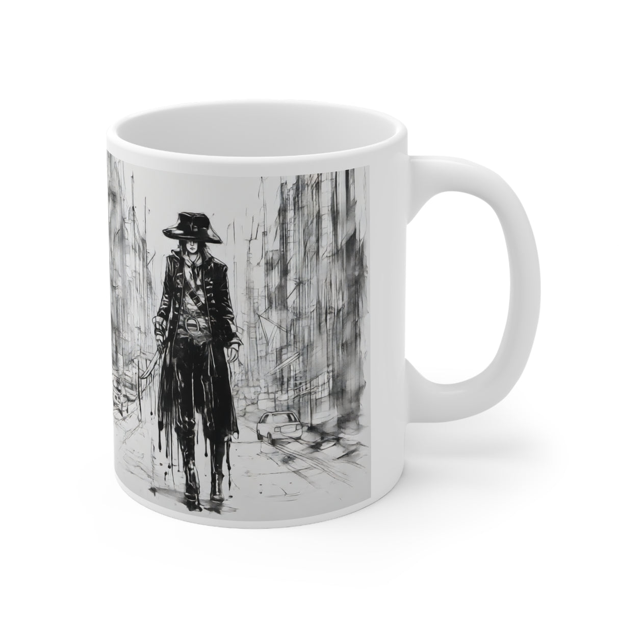 The Street Pirate White Ceramic Mug, 11oz