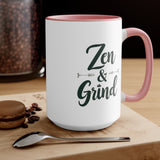 Zen & Grind. Accent Mugs