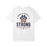 Paws of Loyalty American Flag Paw Print. Patriotic Strong