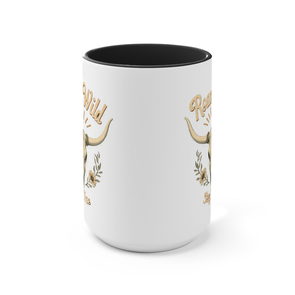 Roam Wild. Stay True. Accent Mugs