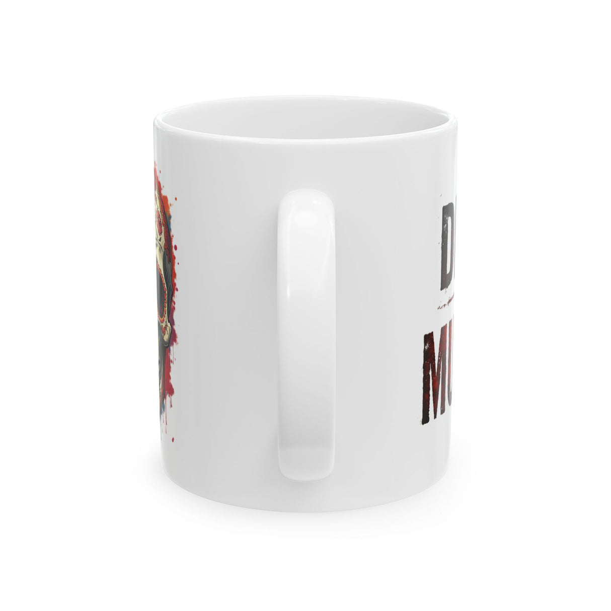 Day of the Dead Skull Ceramic Mug — Día de los Muertos Coffee Cup (11oz, 15oz)