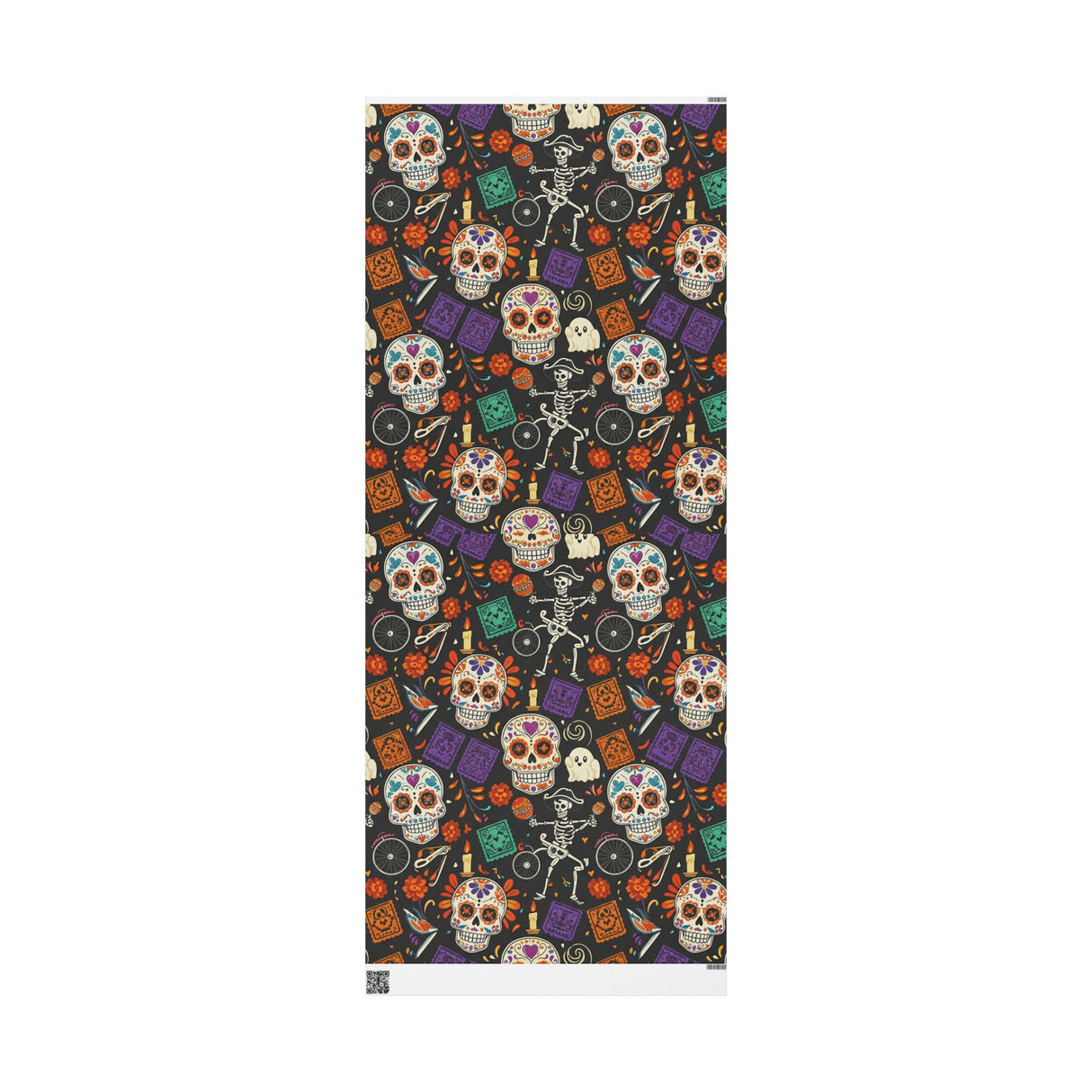 Day of the Dead Gift Wrap — Sugar Skull Halloween Wrapping Paper