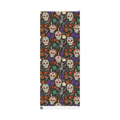Day of the Dead Gift Wrap — Sugar Skull Halloween Wrapping Paper