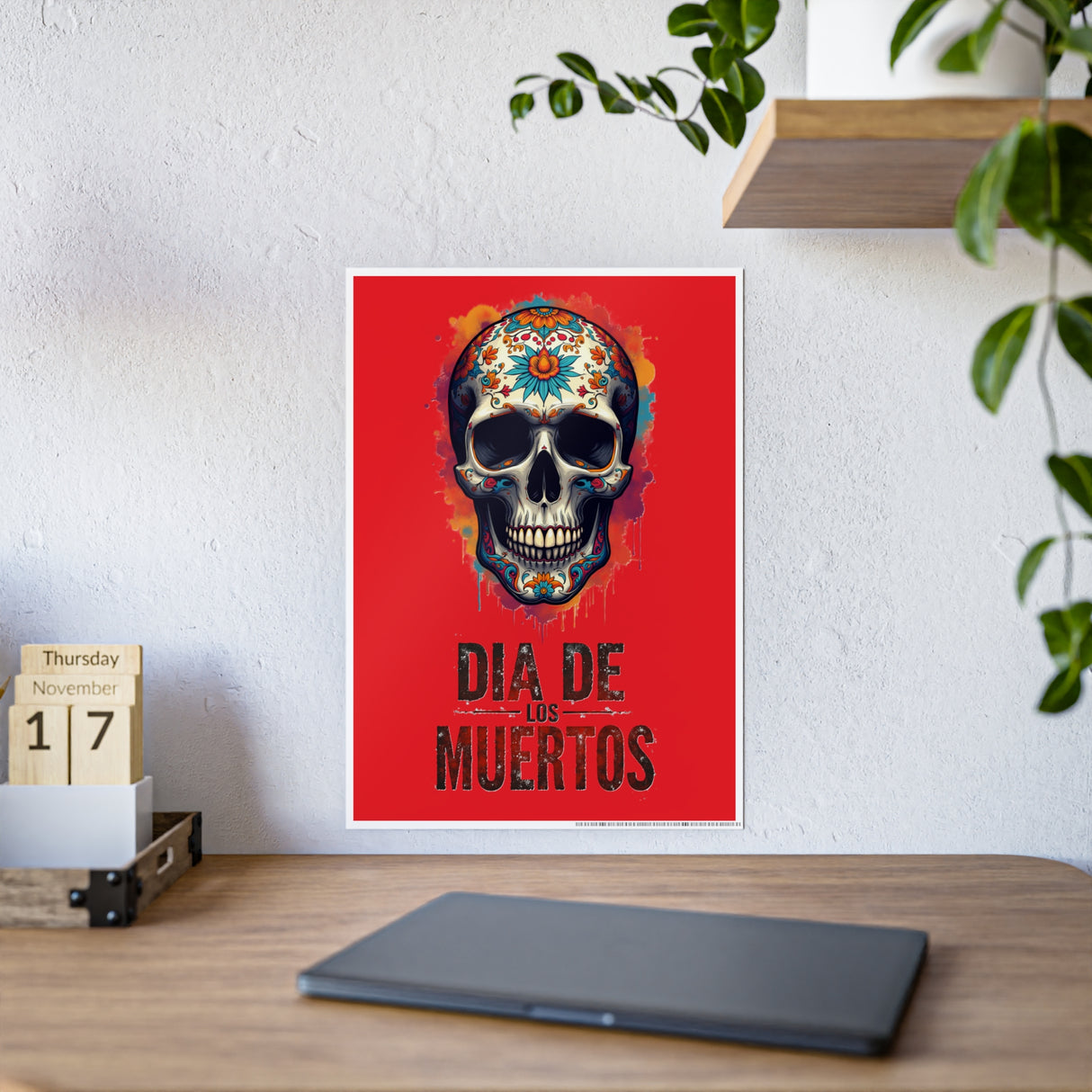 Dia de los Muertos Sugar Skull Poster | Gloss Poster