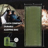 Emergency Sleeping Bag Survival Bivy Sack Use as Emergency Blanket Lightweight Survival Gear for Outdoor Hiking Camping Keep Warm after Earthquakes, Hurricanes and Other Disasters