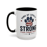 Patriotic 'Paws of Loyalty — Strong' Coffee Mug (15oz)