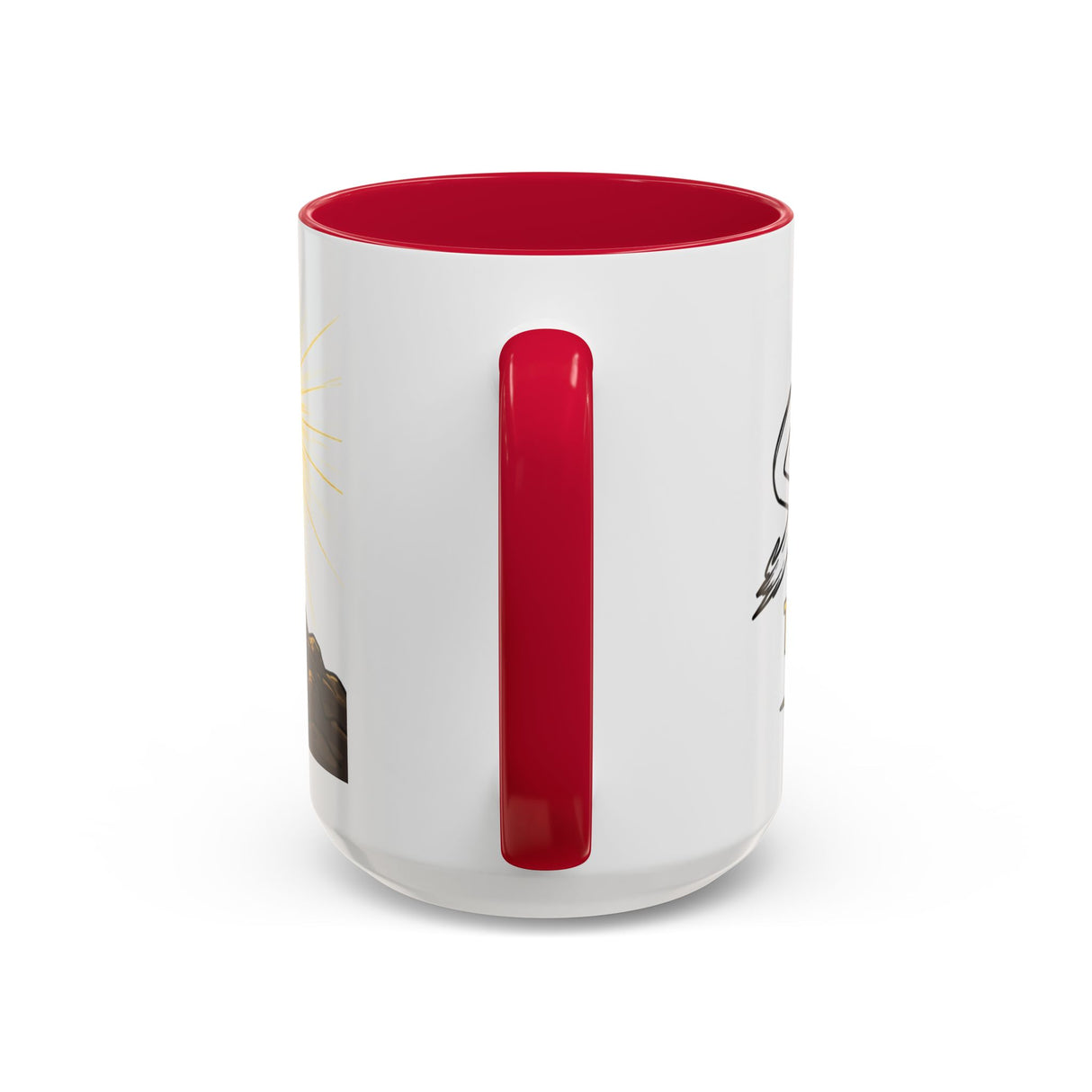 Inspirational Christian Coffee Mug — "Stronger Than Yesterday" Cross Design (11oz/15oz)