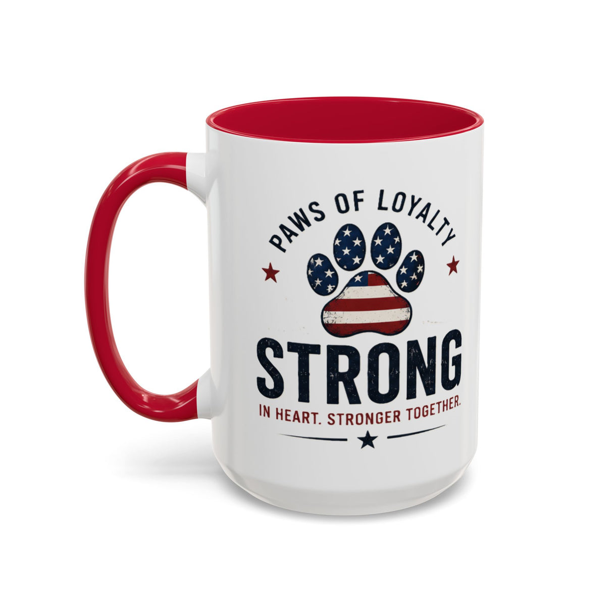 Patriotic 'Paws of Loyalty — Strong' Coffee Mug (15oz)