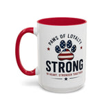 Patriotic 'Paws of Loyalty — Strong' Coffee Mug (15oz)