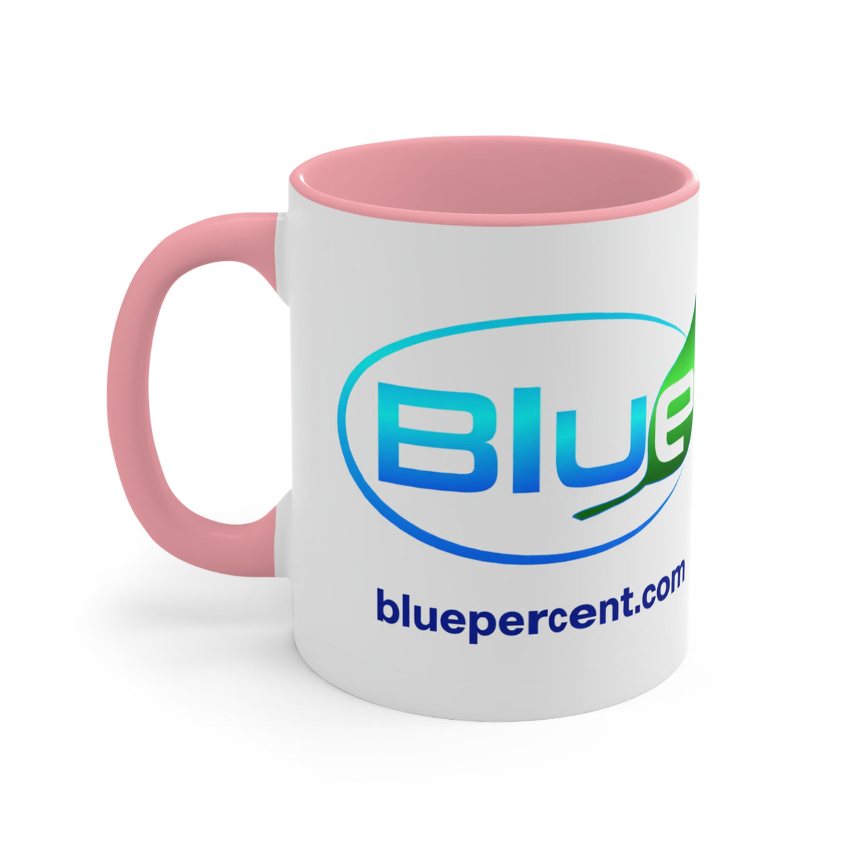 Blue Percent Accent Mugs