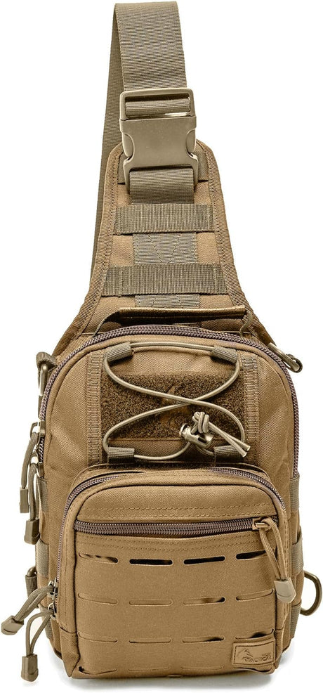 Compact EDC Sling Bag - Concealed Carry Shoulder Bag for Range, Travel, Hiking, Outdoor Sports