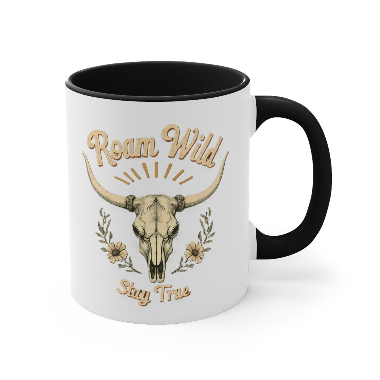 Roam Wild. Stay True. Accent Mugs