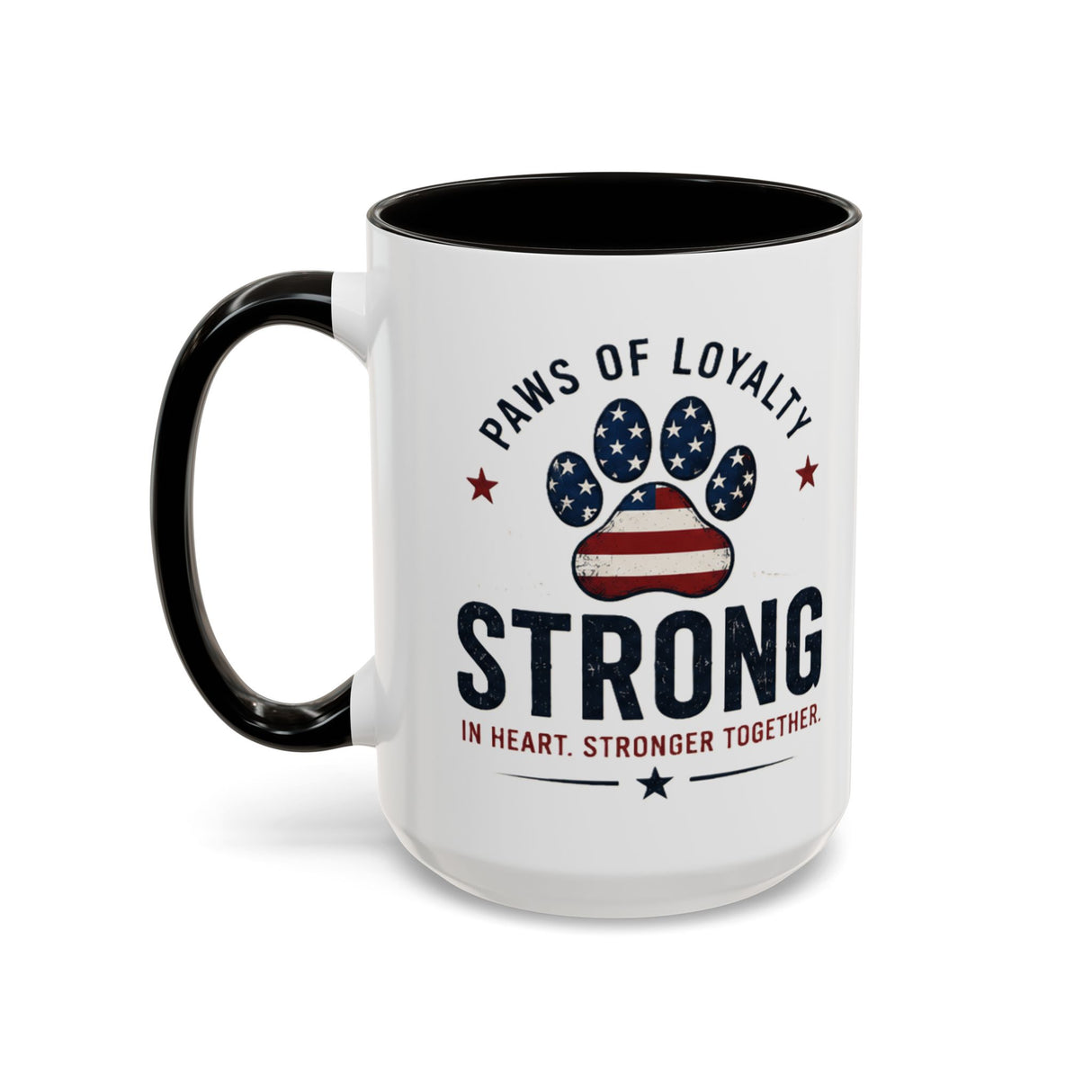 Patriotic 'Paws of Loyalty — Strong' Coffee Mug (15oz)
