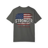 Stronger Built on Freedom T-Shirt — Vintage American Flag Patriotic Tee