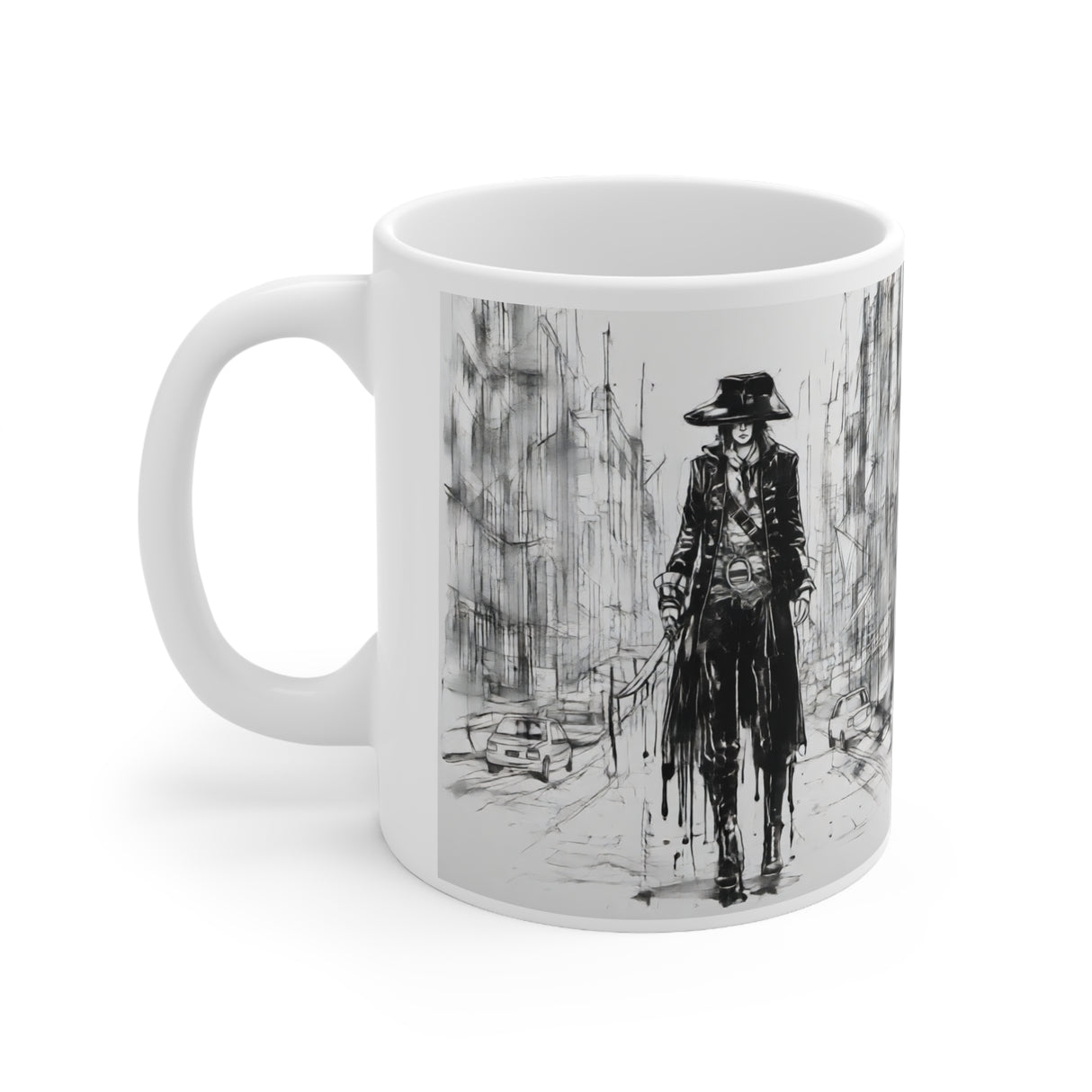 The Street Pirate White Ceramic Mug, 11oz