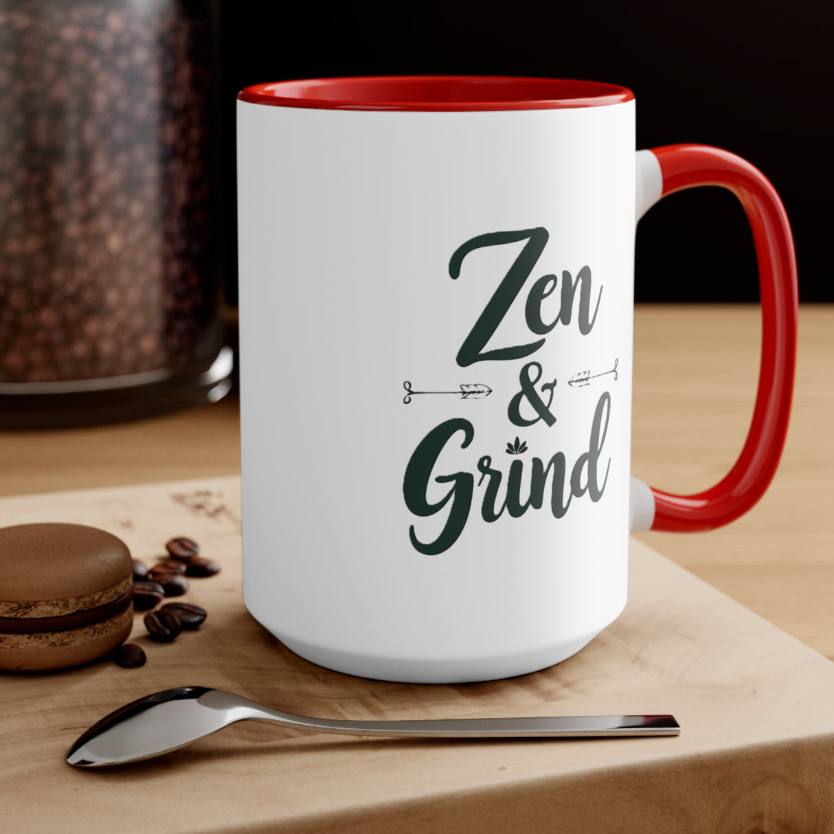 Zen & Grind. Accent Mugs