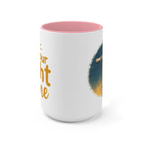 Beautiful Double message, Same Cup: Cross. Let Your Light Shine. Accent Mugs