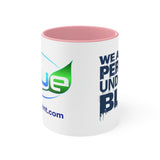 Blue Percent Accent Mugs