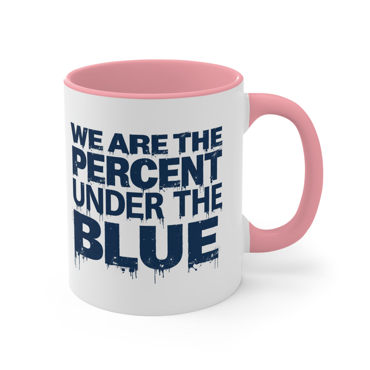 Blue Percent Accent Mugs