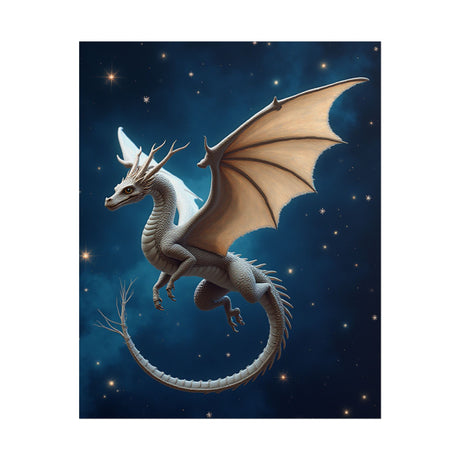Fantasy Dragon Poster – Starry Night Rolled Art Print