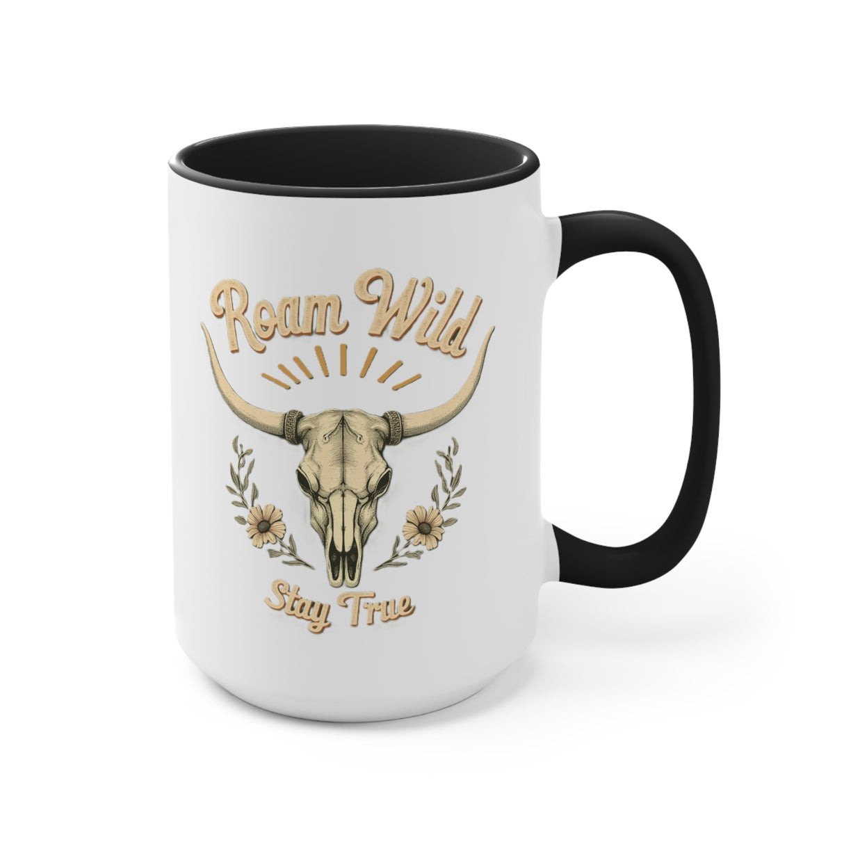 Roam Wild. Stay True. Accent Mugs