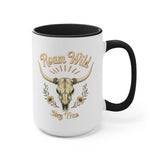 Roam Wild. Stay True. Accent Mugs