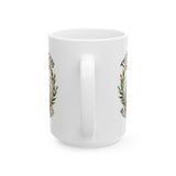 Inspirational Ceramic Mug — "Trust the Process, Believe in Yourself" Floral Coffee Cup (15oz)