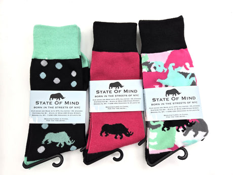 Colorful Patterns Unisex Socks. 12 Pairs per Pack. Emergency Relief, Donations, Travel.