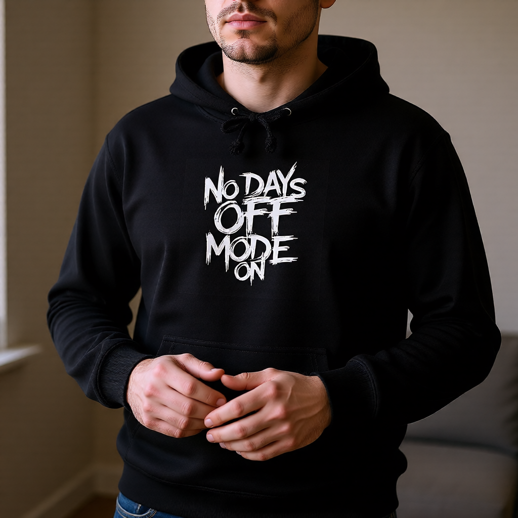 No Days Off Mode On. Unisex French Terry Hoodie