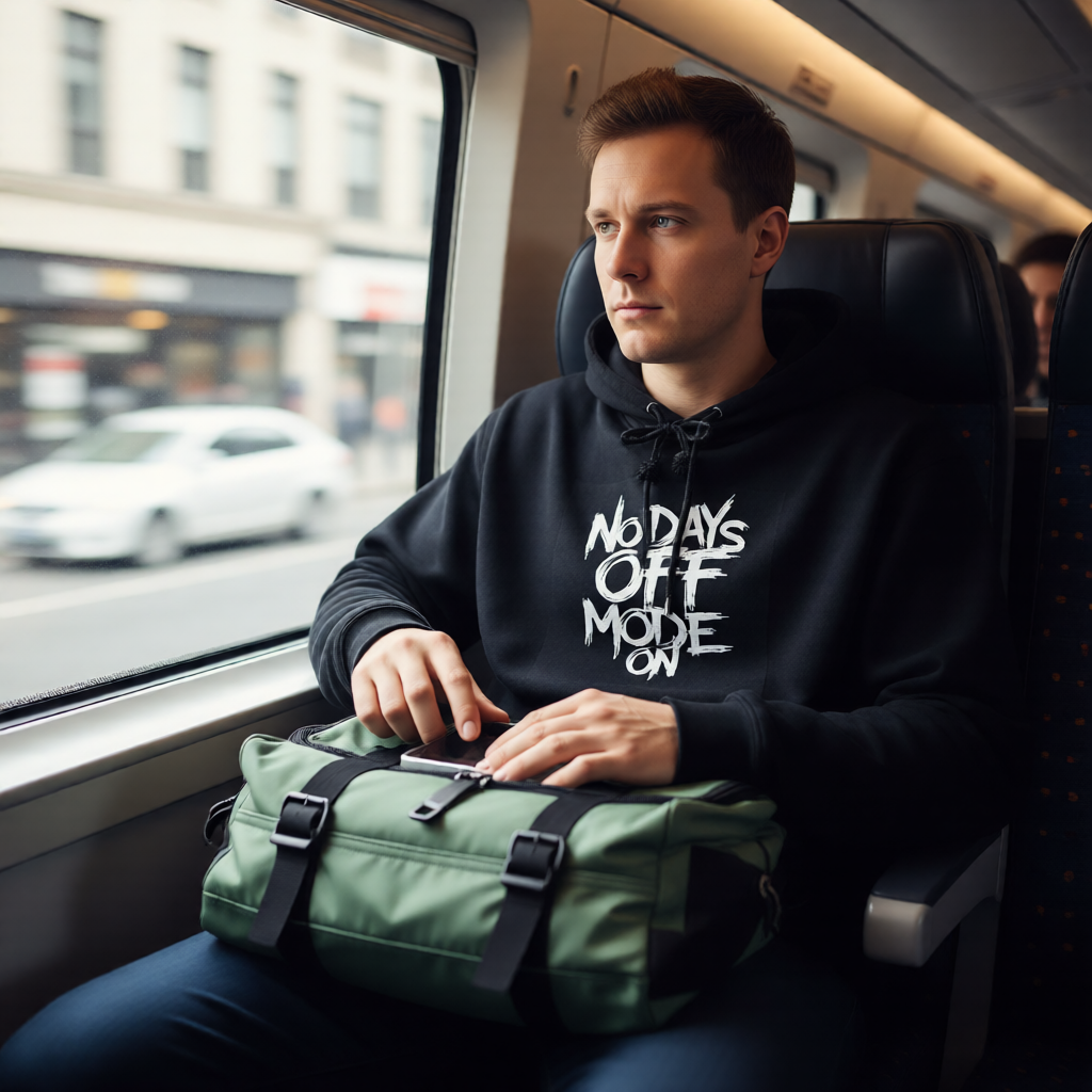 No Days Off Mode On. Unisex French Terry Hoodie