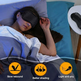 50 Pcs Eye Mask Blindfold Eye Cover. Adjustable Strap Individually Wrapped. Rest, Sleep, Travel Mask unisex (Black).
