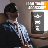 50 Pcs Eye Mask Blindfold Eye Cover. Adjustable Strap Individually Wrapped. Rest, Sleep, Travel Mask unisex (Black).