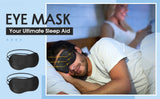 50 Pcs Eye Mask Blindfold Eye Cover. Adjustable Strap Individually Wrapped. Rest, Sleep, Travel Mask unisex (Black).
