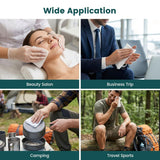 Get Clean Anywhere. Cotton Compressed Towels! 120 or 580-piece packs. Just add water to expand. Durable, disposable towels. Road trips, camping, deployments, or charitable donations!